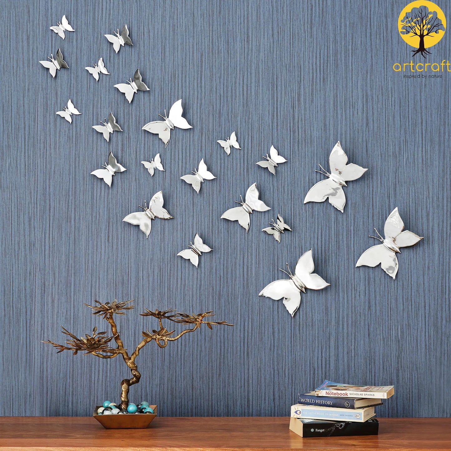 12pcs 3D Hollow Butterflies Wall Stickers
