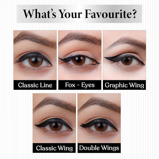 O.TWO.O Eyeliner Stamp Black Liquid Eyeliner Pen Waterproof Fast Dry Double-ended Eye Liner Pencil Make-up for Women Cosmetics